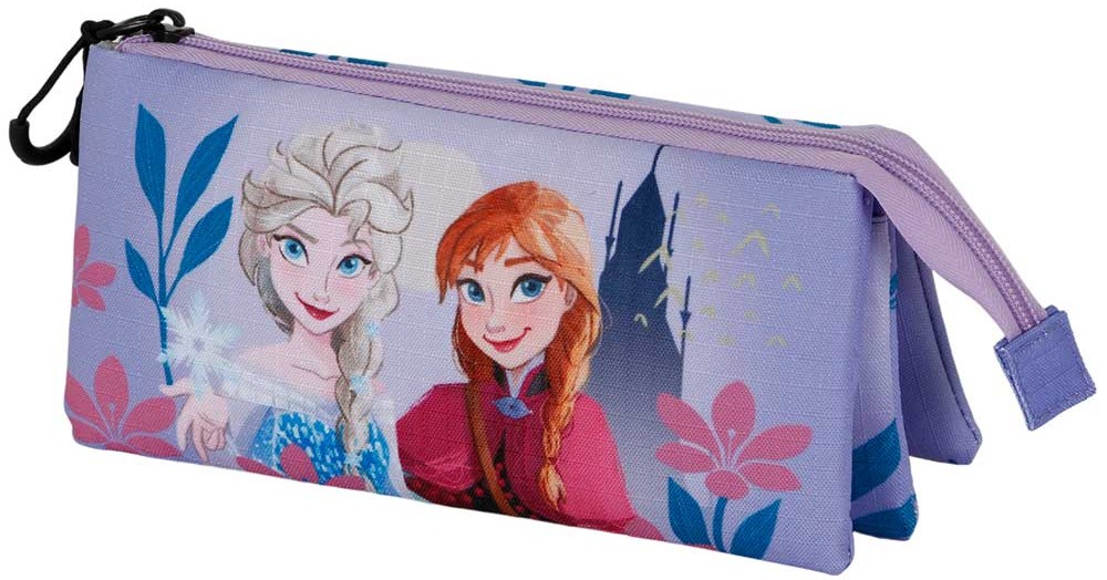 Penar triplu Karactermania Frozen - Elsa &Anna, 1 fermoar