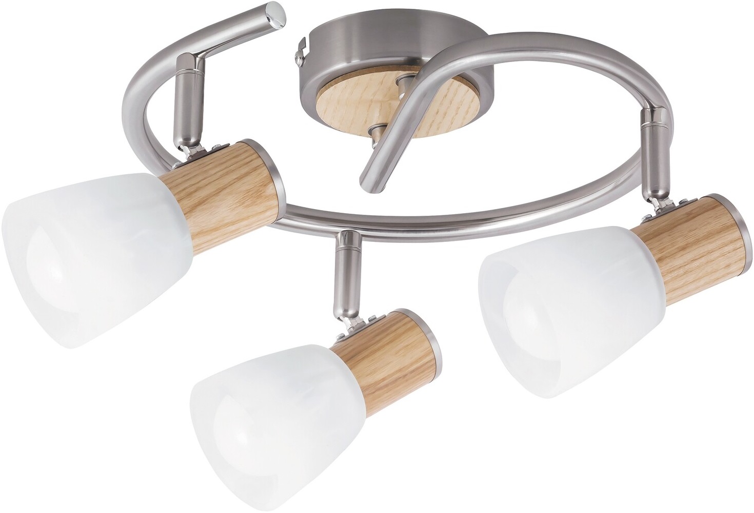 Spot triplu Rabalux - Gavin 6488, IP20, E14, 3 x 40W, 230V, argintiu