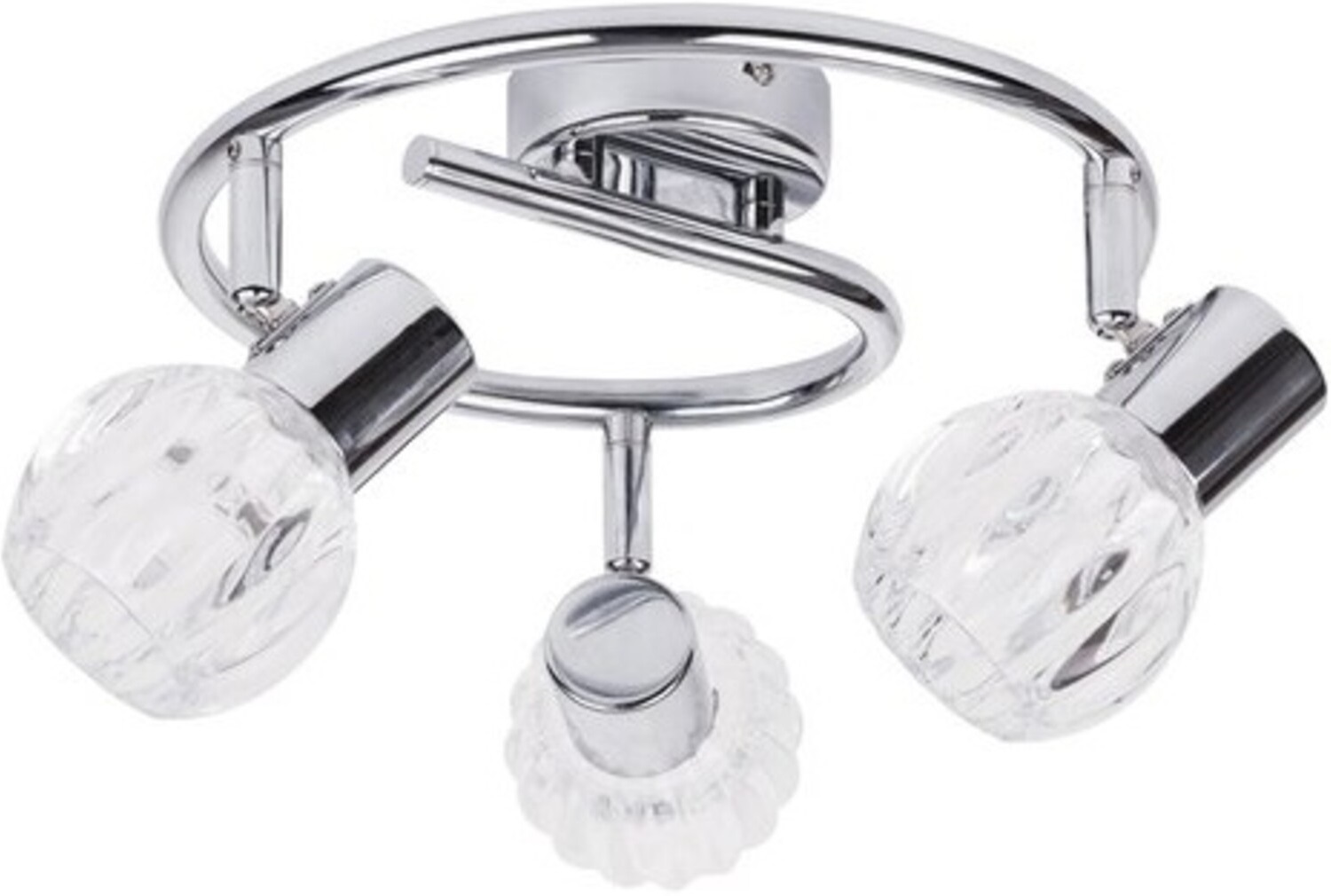 Spot triplu Rabalux - Lauren 6093, IP20, E14, 3 x 40W, 230V, crom