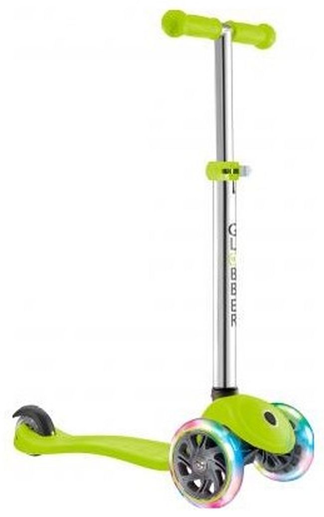 Trotinetă-tricicletă Globber Primo Lights cu roti luminoase - Verde
