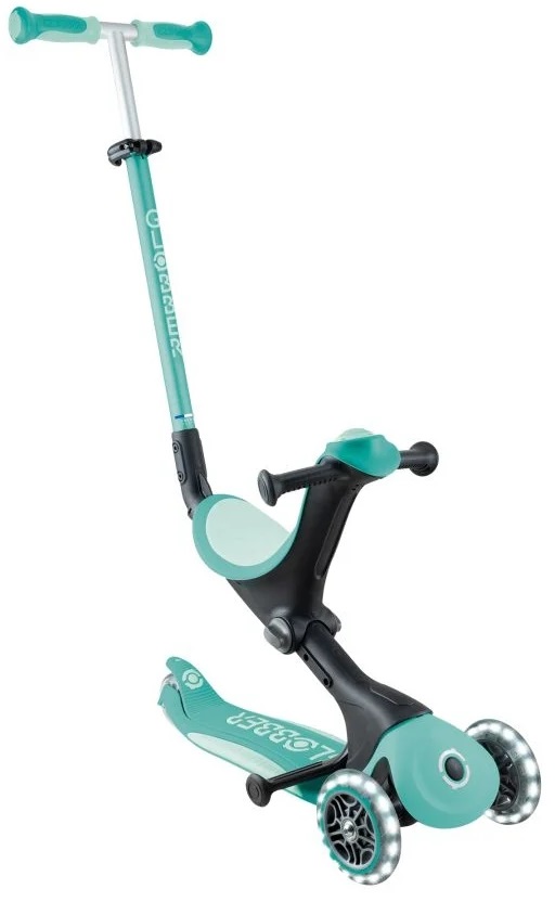 Trotinetă 3 în 1 Globber - Go Up Deluxe Lights, mentă