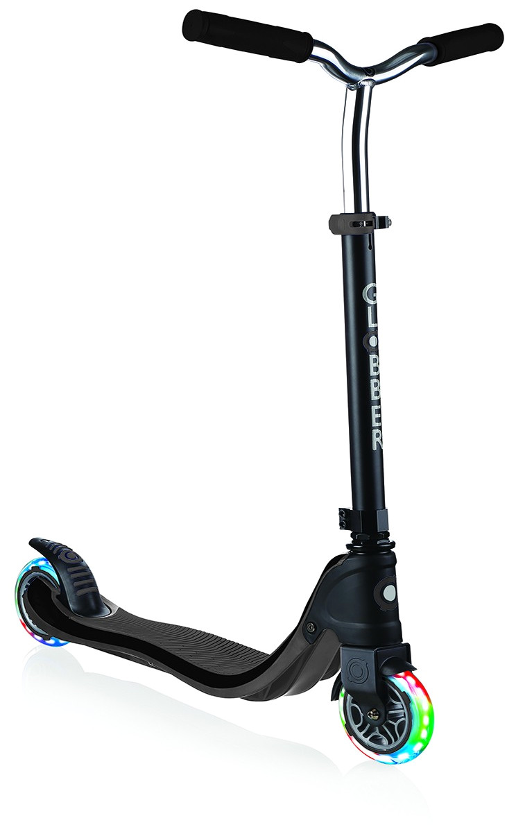 Trotinetă Globber Flow 125 Lights - Neagră