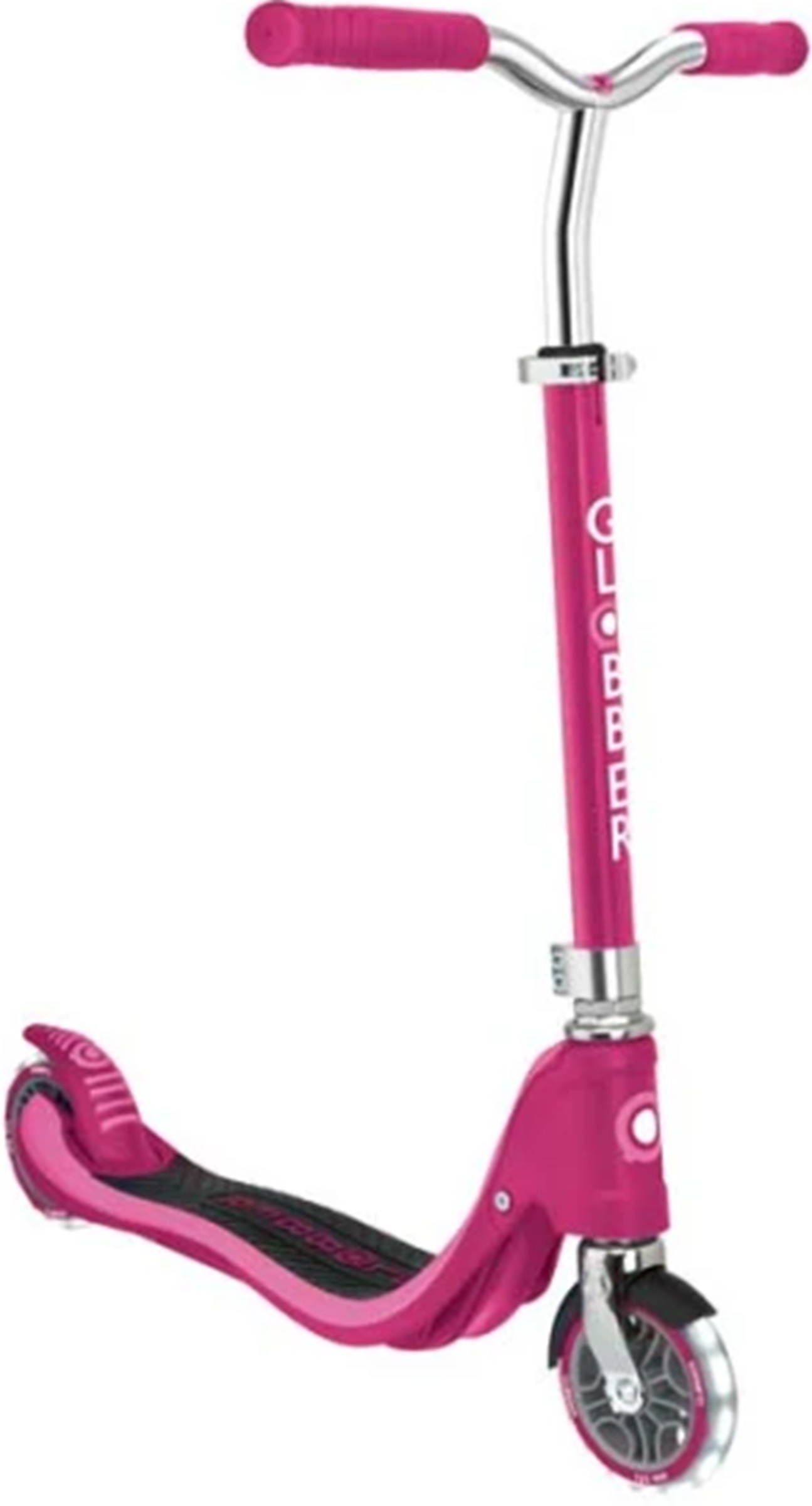 Trotinetă Globber - Flow 125 Lights, roz