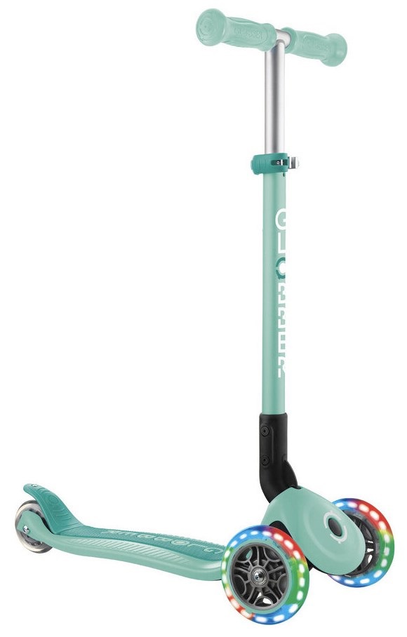 Trotinetă pliabilă  Globber - Primo Foldable Lights,verde menta
