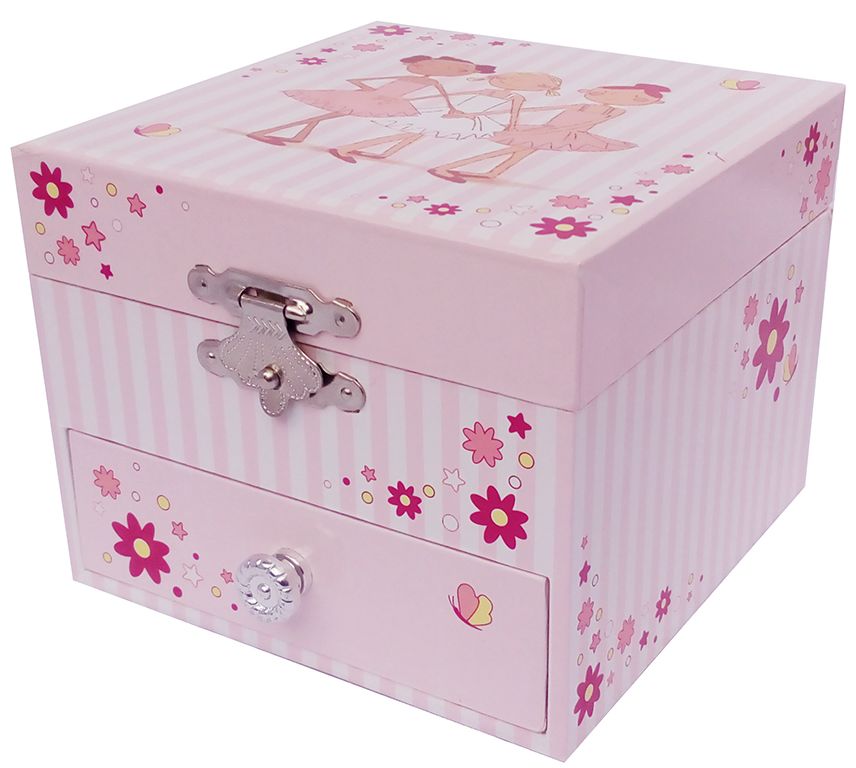 Cutie muzicala Trousselier - Trei balerina - Figurina Balerina