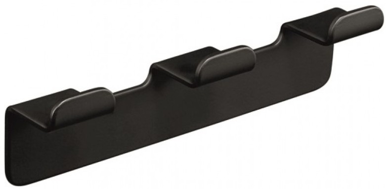 Cuier triplu Inter Ceramic - Eleanor, neagră