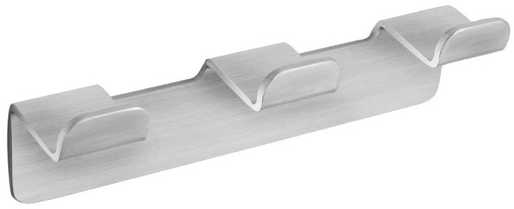 Cuier triplu Inter Ceramic - Elinor, argintiu