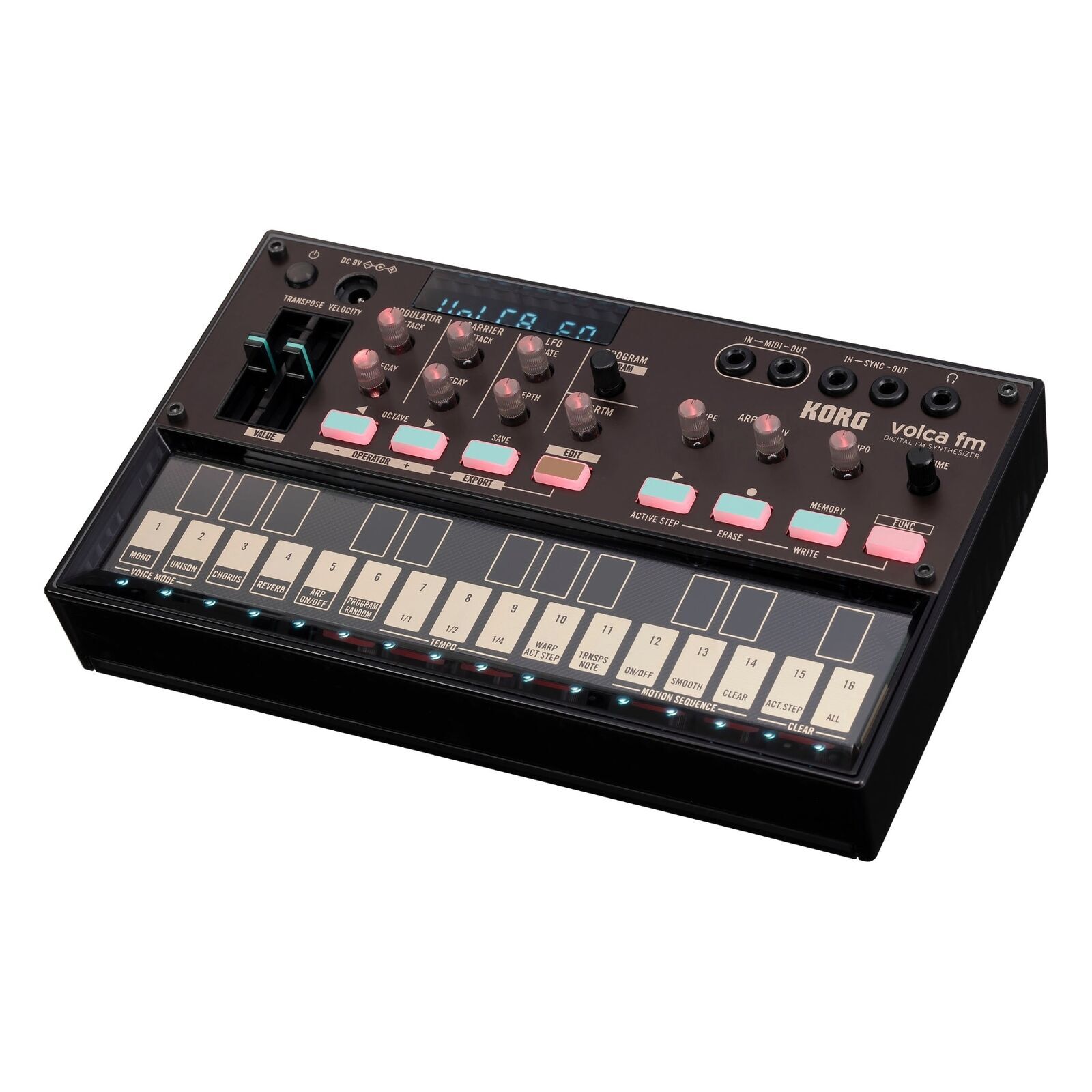 Sintetizator FM digital Korg - Volca FM2, 27 clape, 6-voci, negru