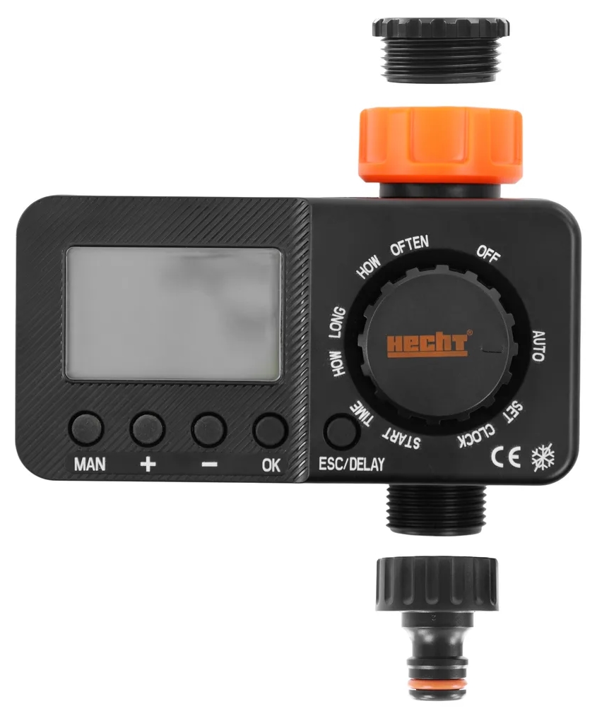 Timer digital pentru irigare Hecht – 08910, 4 bari, 3/4"