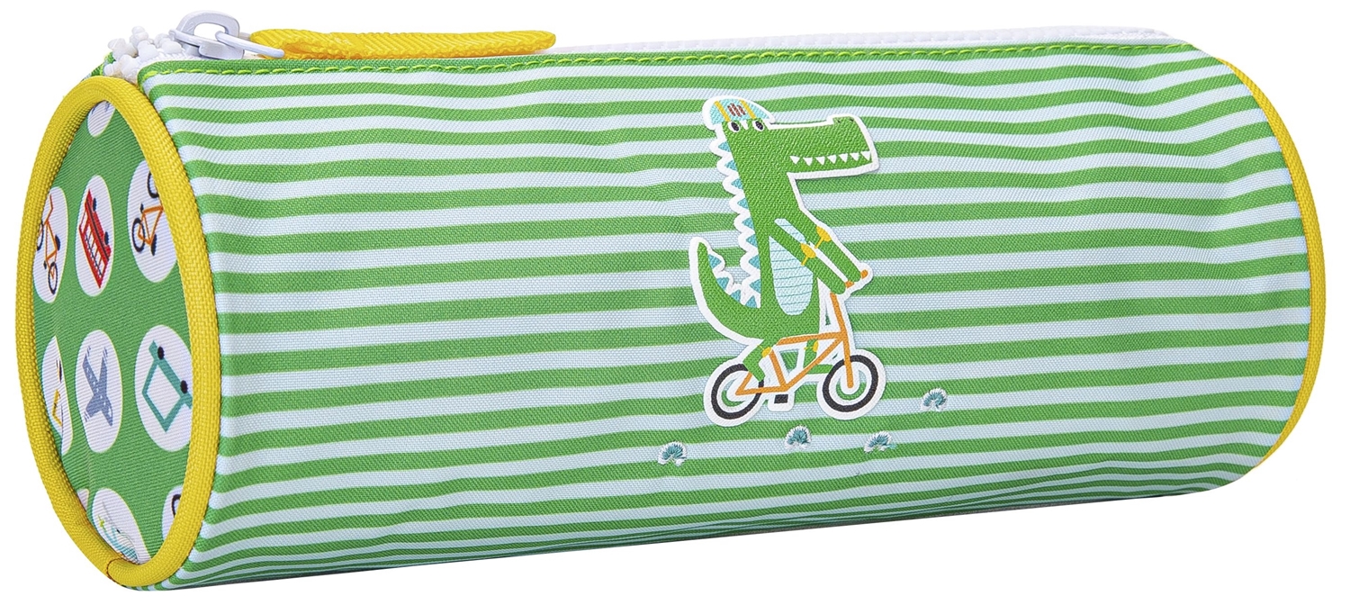Penar cilindric Kstationery Lemon Ribbon - Crocodile, cu 1 compartiment