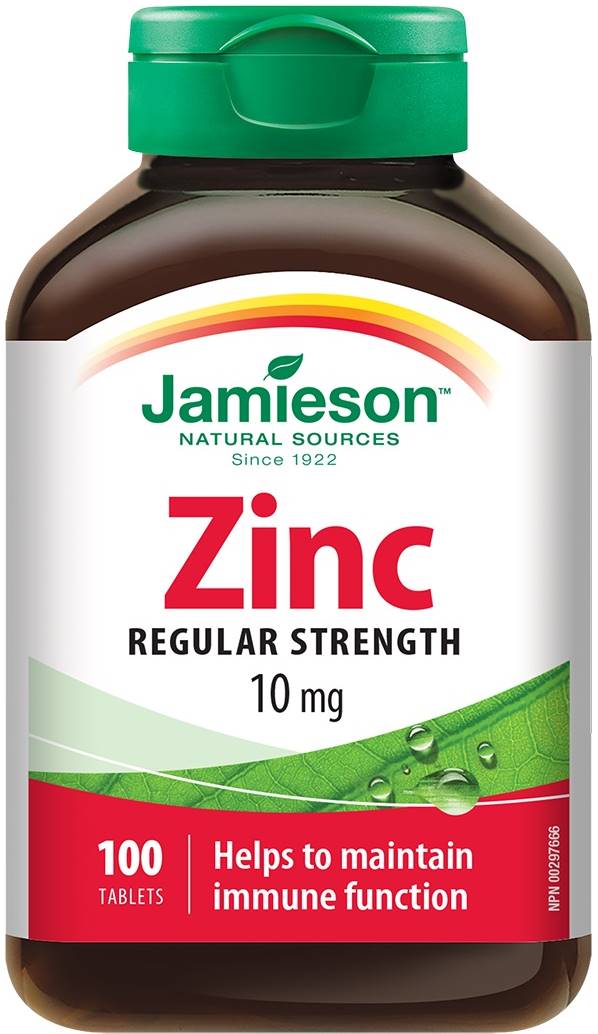 Zinc, 10 mg, 100 tablete, Jamieson