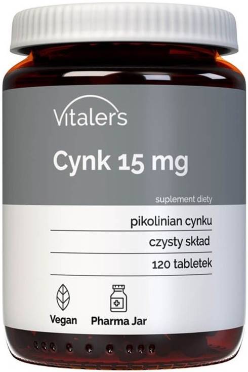 Zinc picolinat, 15 mg, 120 comprimate, Vitaler's