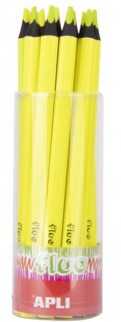 Creion Jumbo Colorat Galben Neon