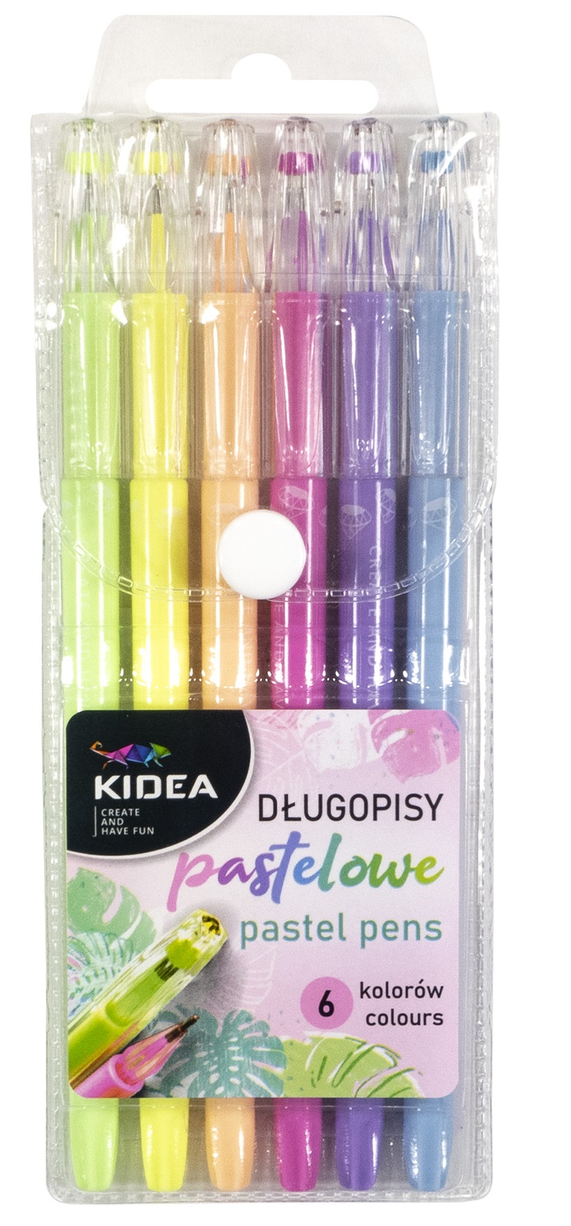 Pixuri colorate Kidea - 6 culori, pastelate