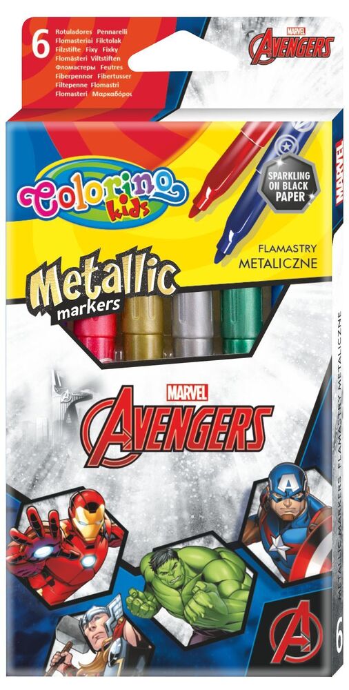 Markere colorate Colorino - Marvel Avengers, 6 culori