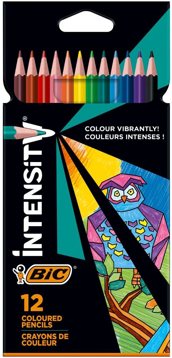 Creioane colorate Intensity 3.2 mm 12 buc BIC Creioane colorate Intensity 3.2 mm 12 buc BIC - imagine 2
