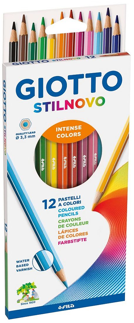 Creioane colorate  Giotto Stilnovo - 12 culori