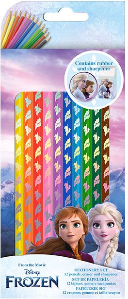 Creioane colorate Kids Licensing - Frozen 2, 12 culori