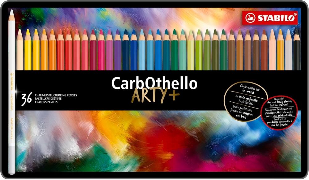 Creioane colorate Stabilo CarbOthello - ARTYplus, 36 buc
