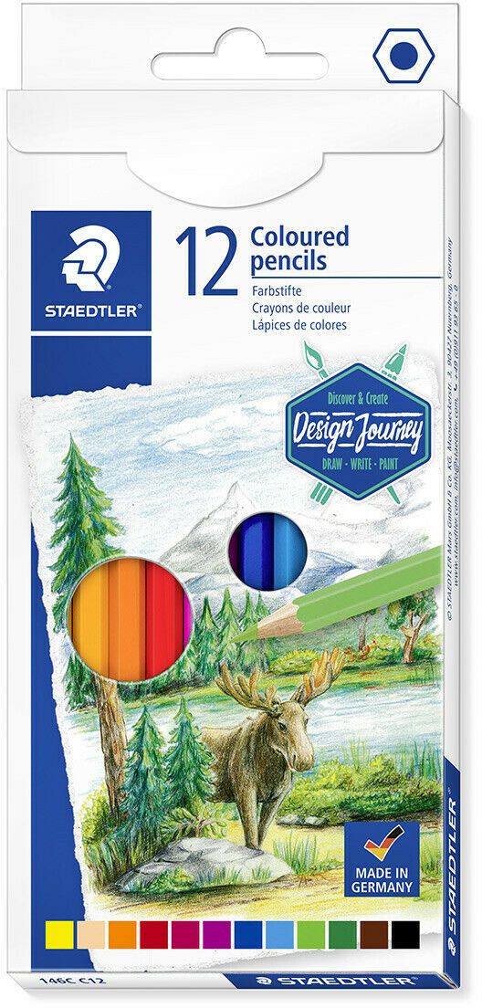 Creioane colorate Staedtler Design Journey - 12 culori