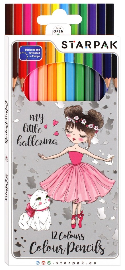 Creioane colorate  Starpak Ballerina - 12 buc.