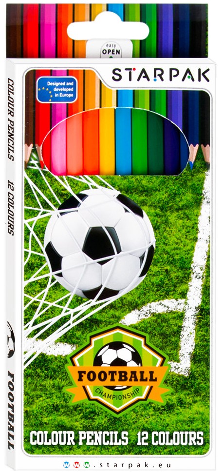 Creioane colorate  Starpak Football - 12 buc.