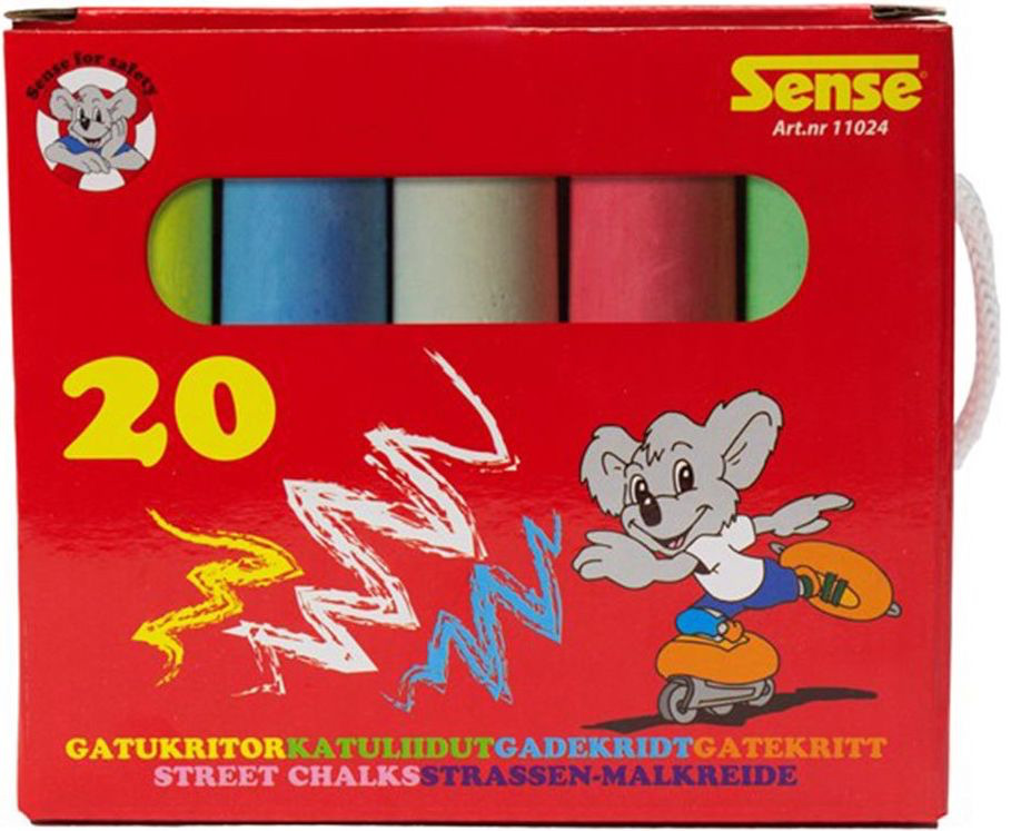 Crete colorate Sense - 20 buc, într-o cutie de carton