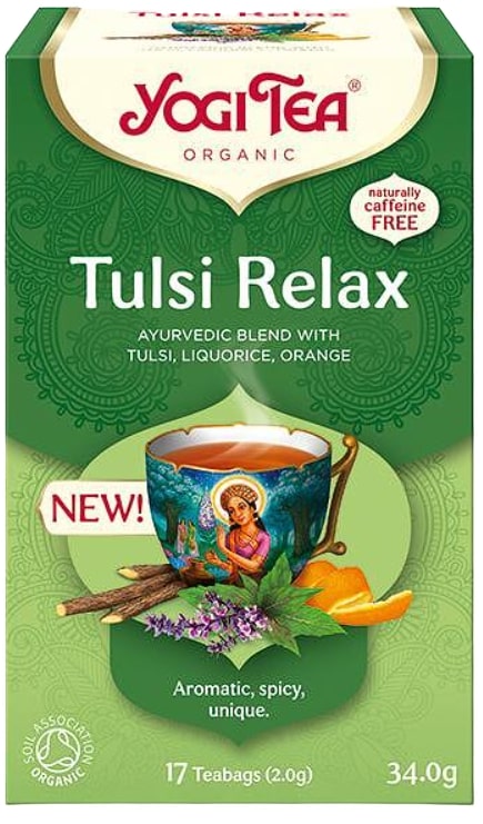 Tulsi Relax Ceai din plante, 17 pachete , Yogi Tea
