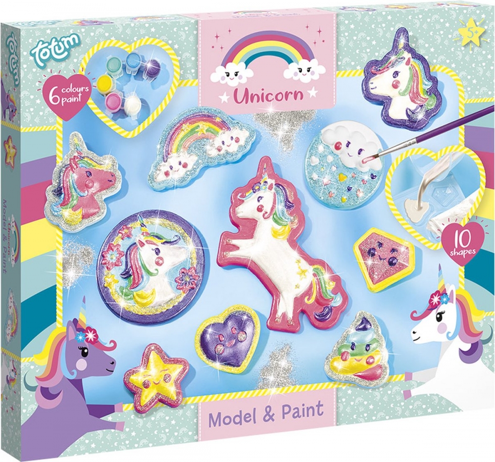 Totum - mulaje din ipsos DIY, Unicorn