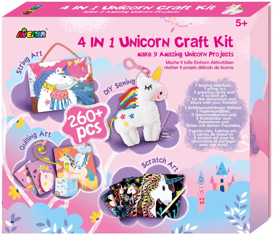 Set creativ 4 в 1 Avenir - Unicorn