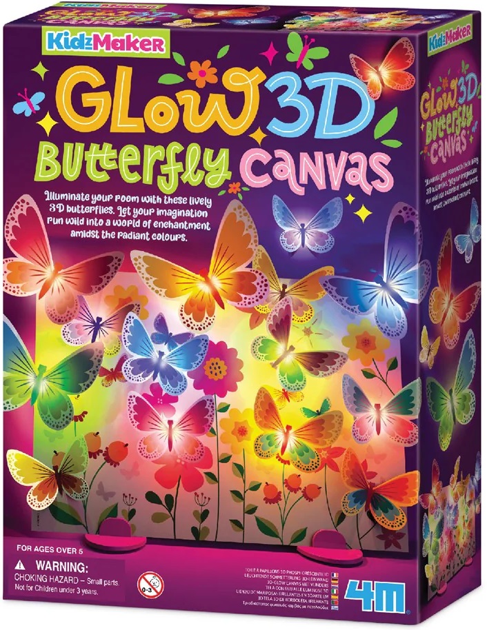 Set creativ 4M - 3D Panou luminos, fluturi
