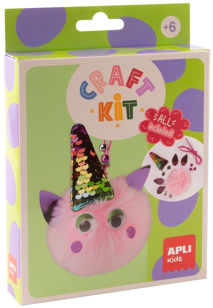 Kit creativ  Apli Kids - Unicorn cu pompon