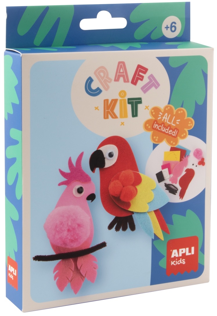 Kit creativ  Apli Kids - Papagali din pâslă