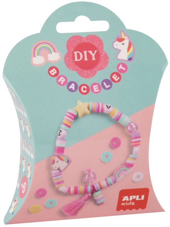 Kit creativ  Apli - Brățară DIY, unicorn