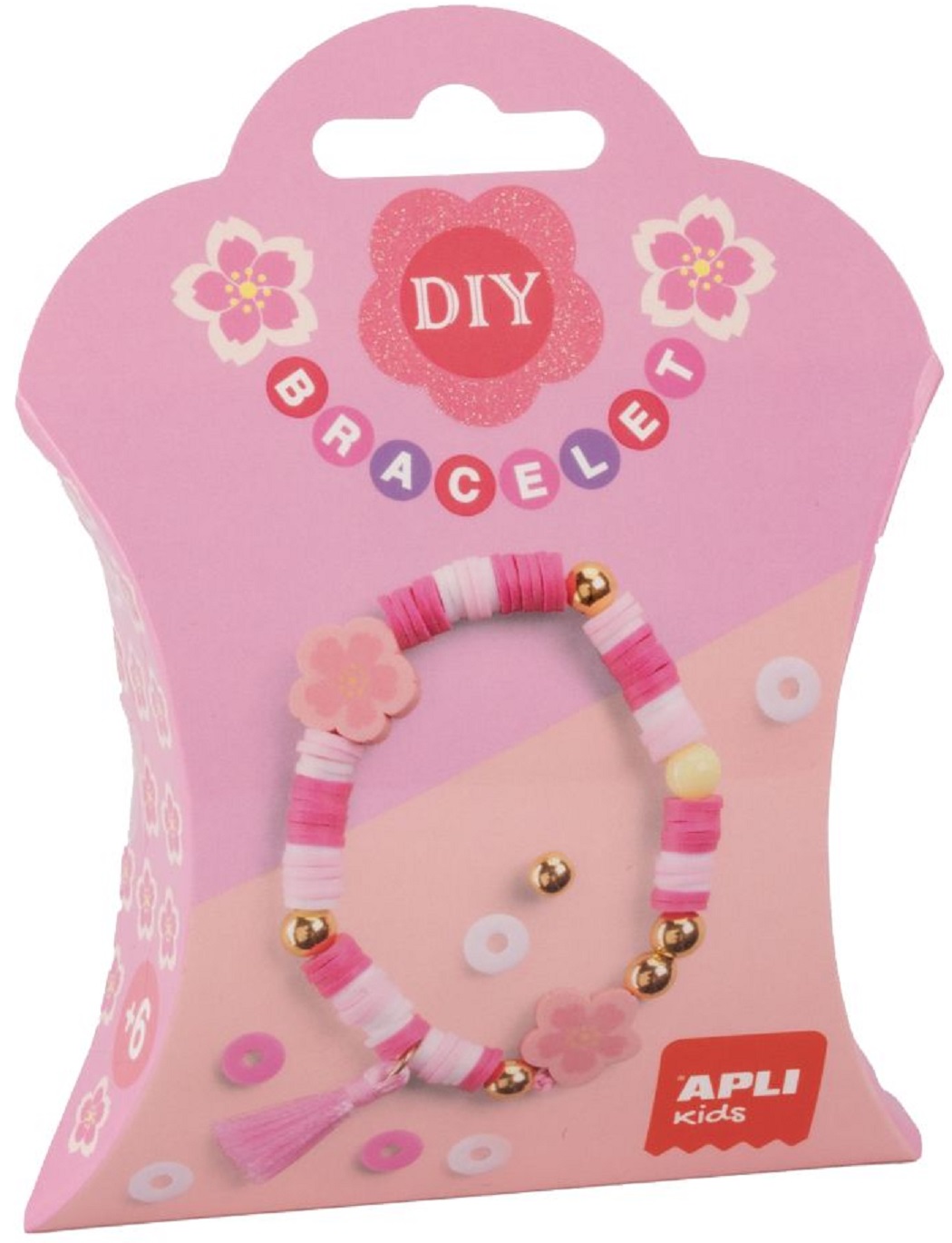 Kit creativ  Apli - Brățară DIY, flori