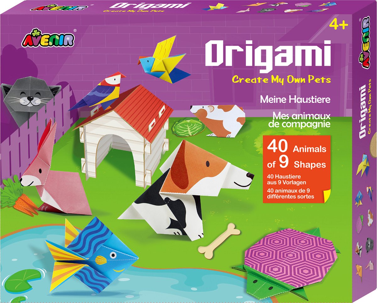 Set creativ Avenir -DIY Origami, Animale de companie