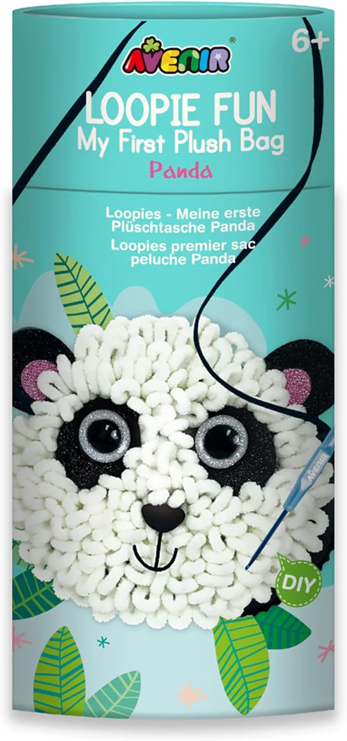 Set creativ  Avenir - Fă-ți propria geantă shaggy , panda