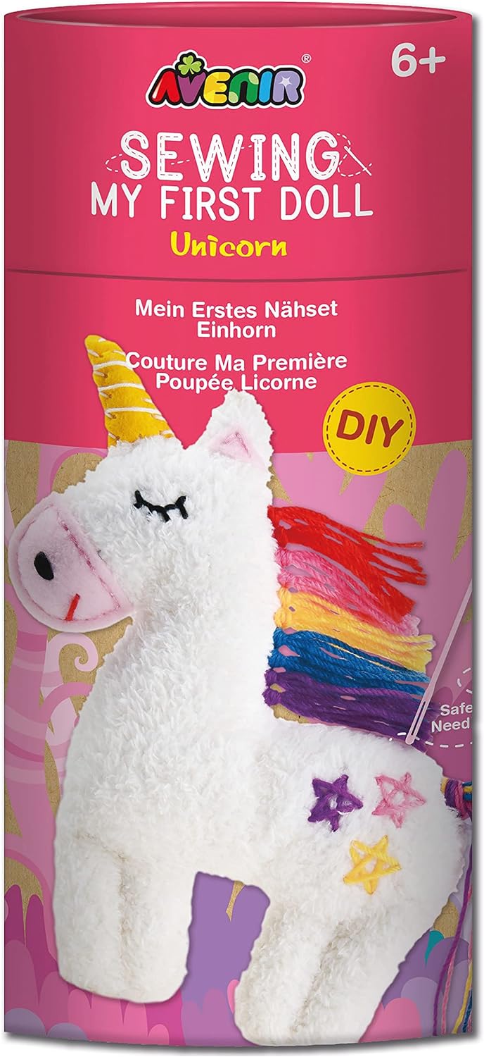 Set creativ Avenir - Coase-ți o jucărie de pluș , Unicorn