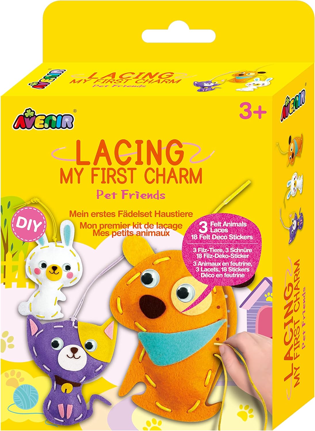Set creativ Avenir - Coase-ți singur  talismane , Animale
