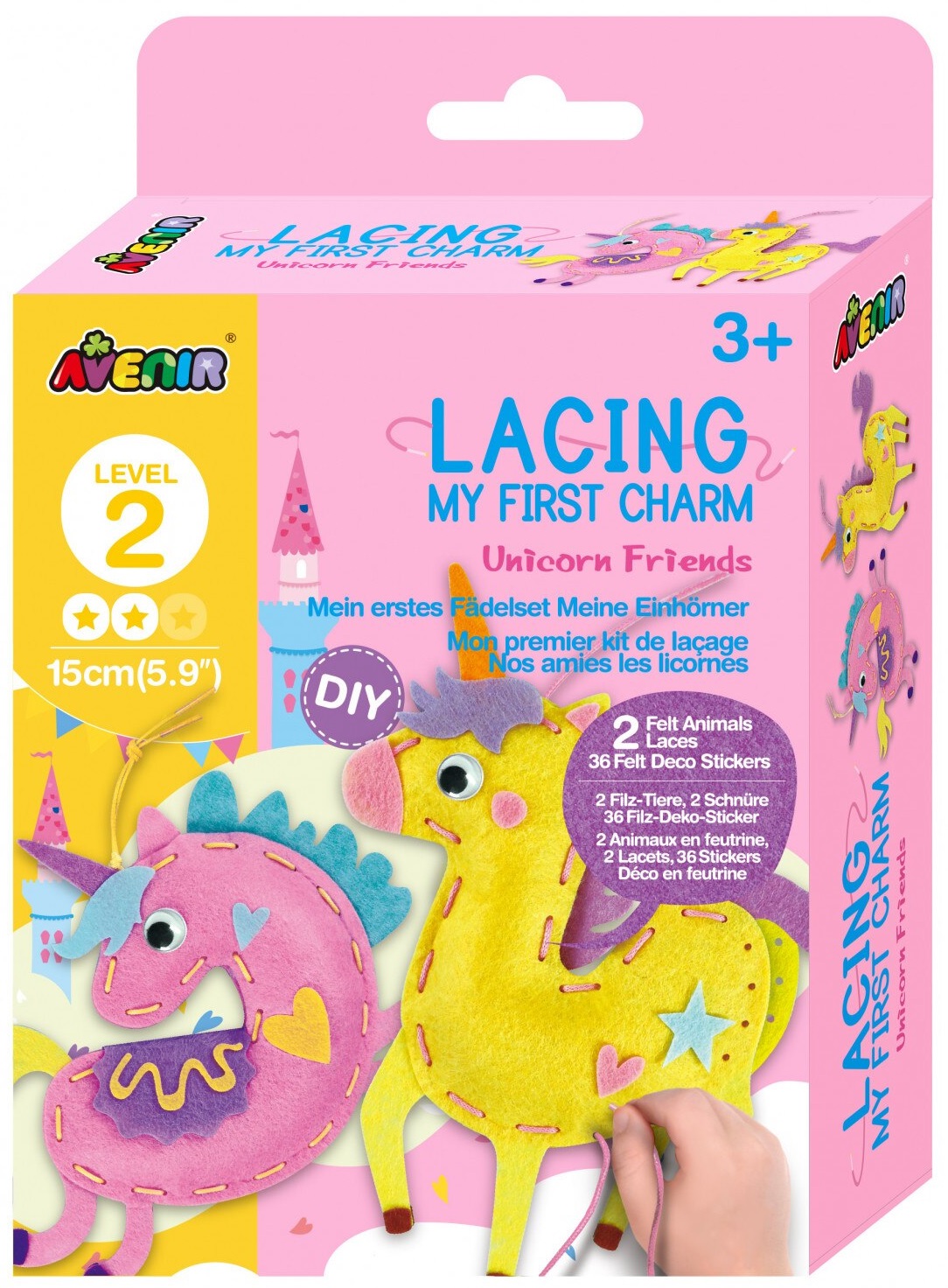 Set creativ Avenir - Coase-ți singur  talismane , Unicorni