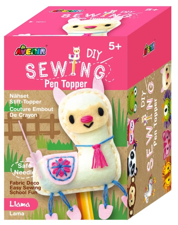 Set creativ Avenir - Coase-ți singur  topper creion, Lama