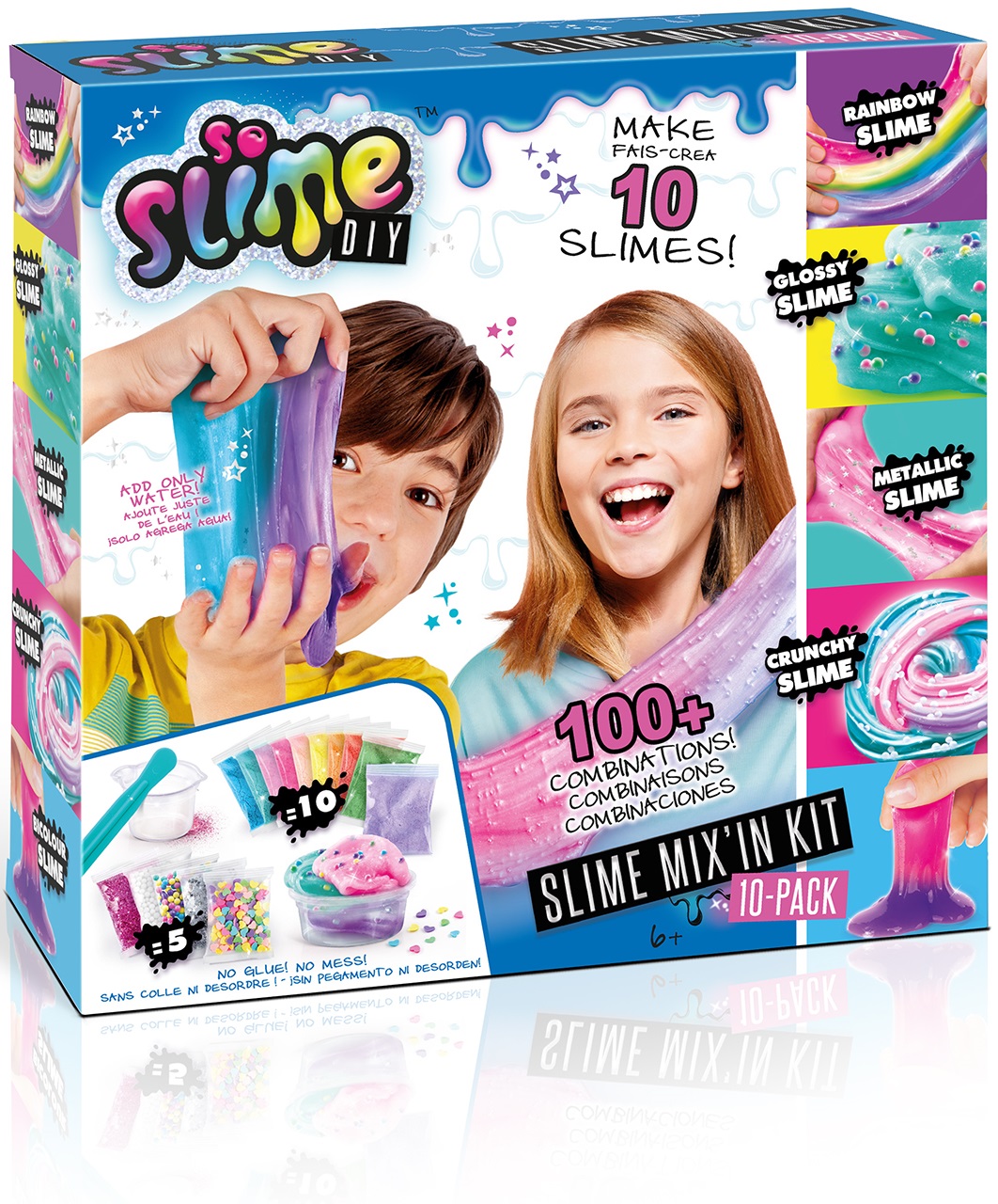 Set creativ Canal Toys - So Slime, fă-ți propriul slime, 10 culori