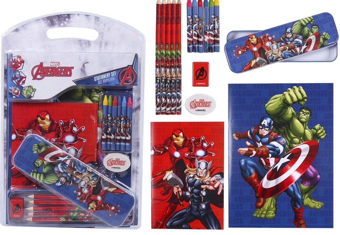 Set creativ Cerda Avengers - Cu creioane și pasteluri