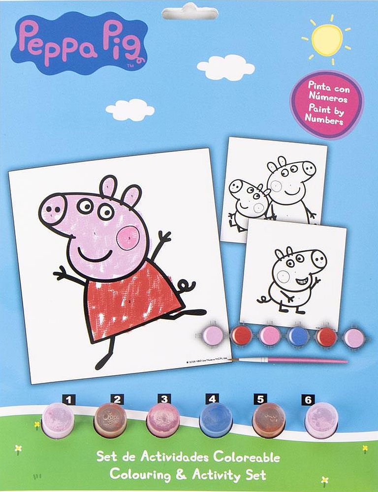 Kit creativ Cerda Peppa Pig - Pictură după număr