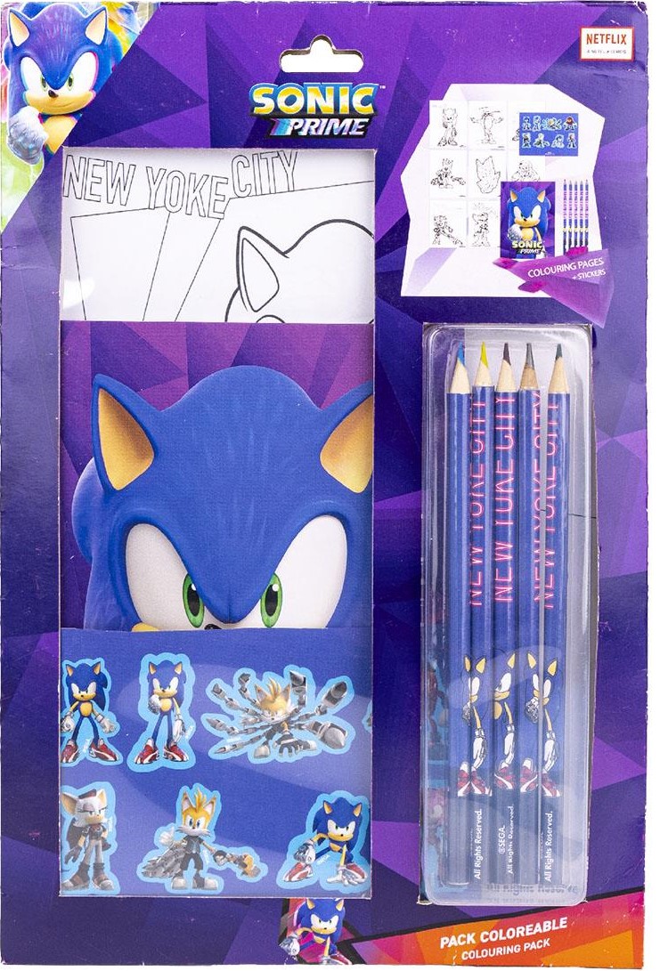 Set creativ Cerda Sonic - Cu creioane și autocolante