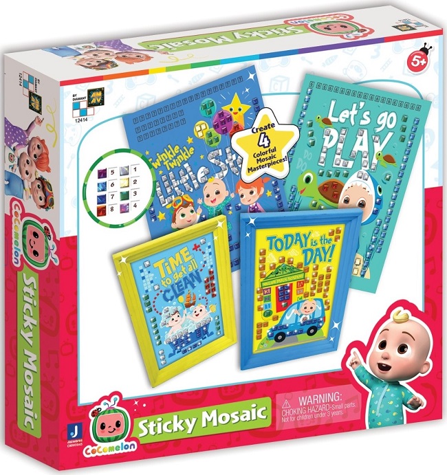 Set de creatie Cocomelon - Mozaic cu stickere