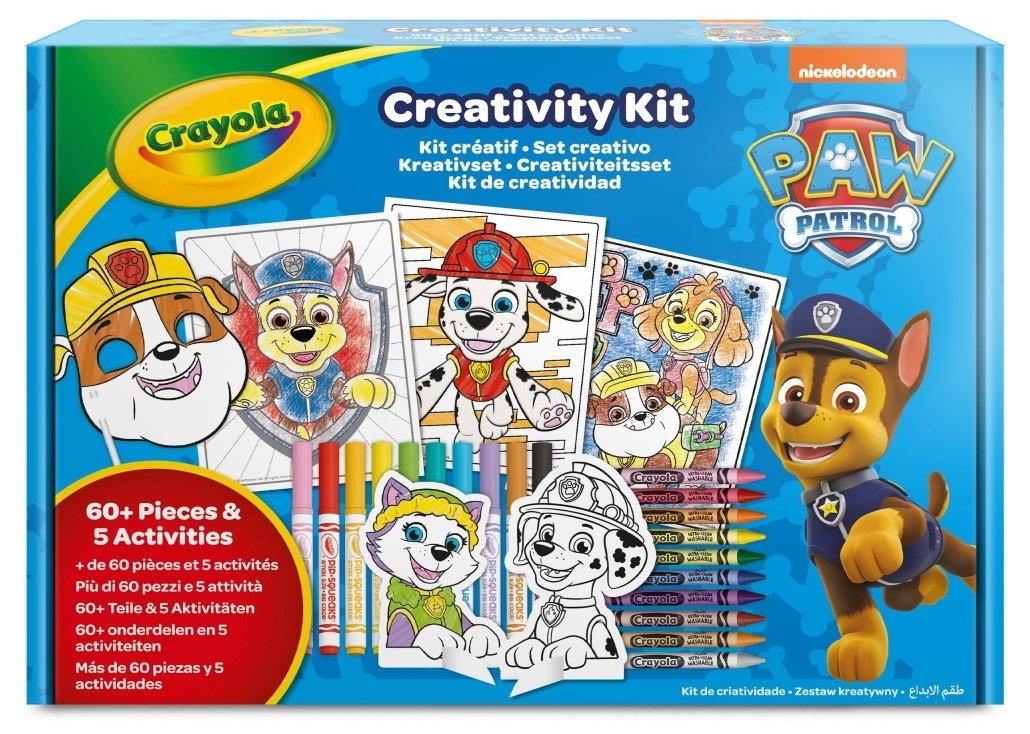 Set creativ Crayola - Paw Patrol, 60 piese