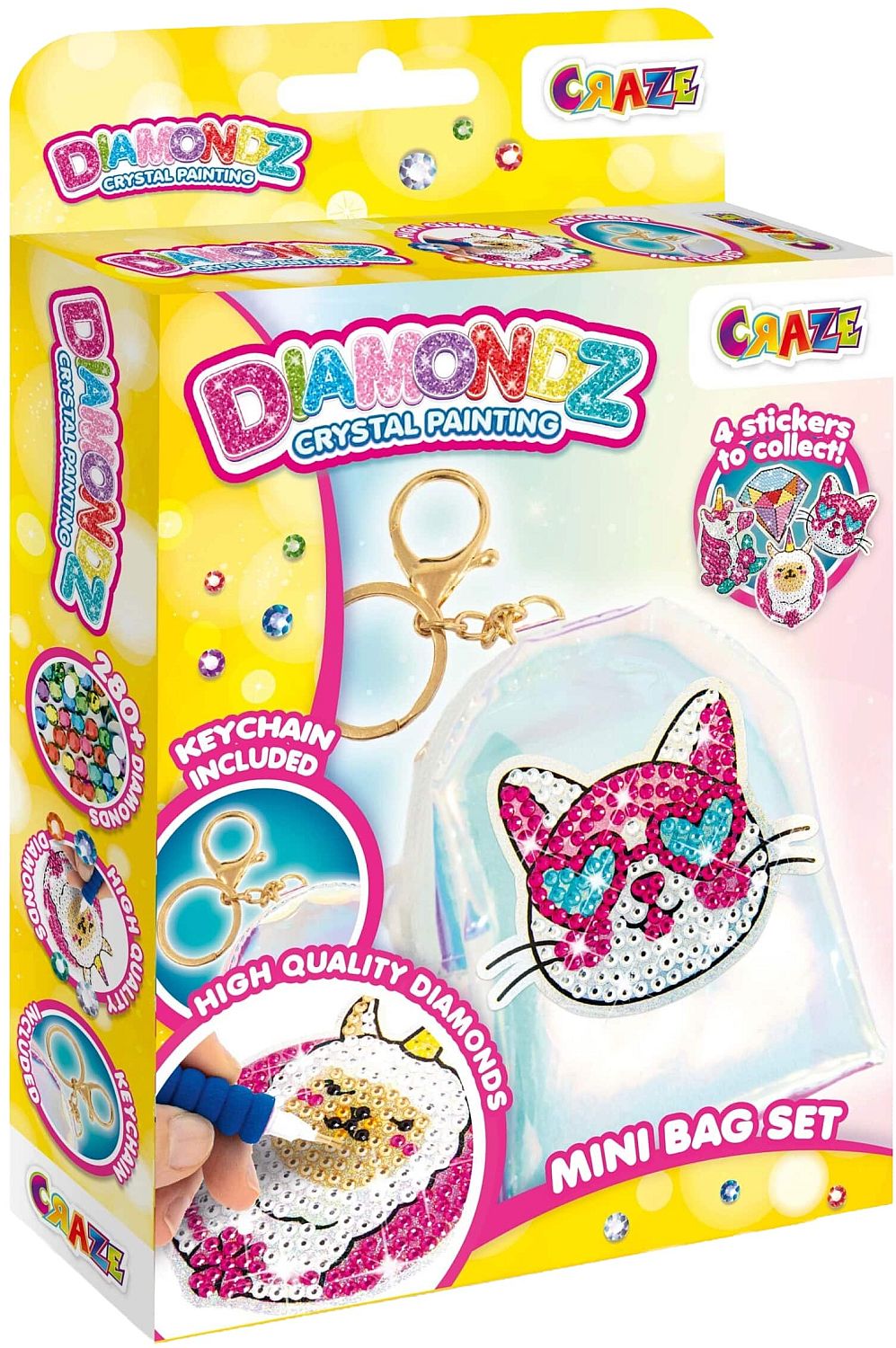 Trusă creativă Craze Diamondz - Geantă mini cu diamante