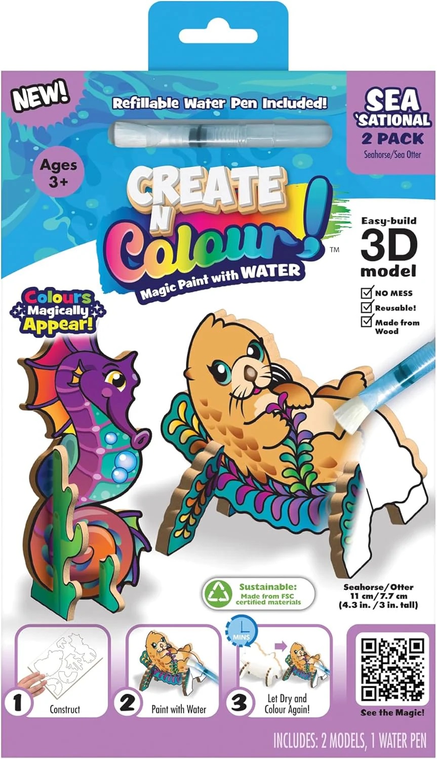 Trusă creativă Create N Colour - Căluț de mare și vidră