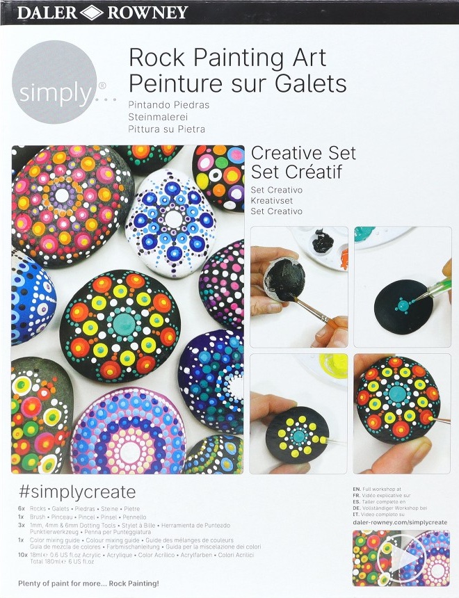 Set creativ Daler-Rowney Simply - Rock Painting Art
